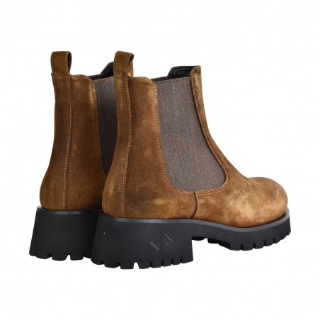 STIVALETTO CHELSEA POESIE VENEZIANE JMC72 TABACCO
