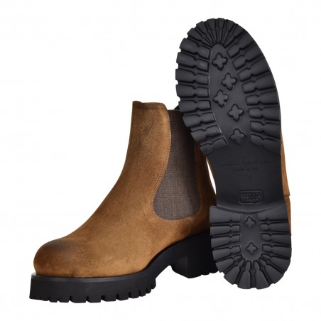 STIVALETTO CHELSEA POESIE VENEZIANE JMC72 TABACCO