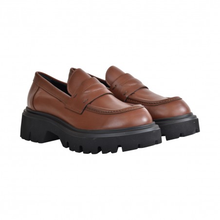 MOCASSINO IN PELLE POESIE VENEZIANE JMN62Q MARRONE