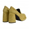 MOCASSINO CON TACCO IN CAMOSCIO POESIE VENEZIANE MCA22 379