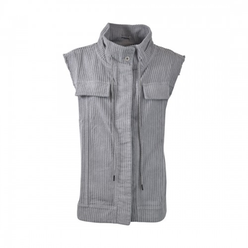 GILET CON SPACCHI OVER...