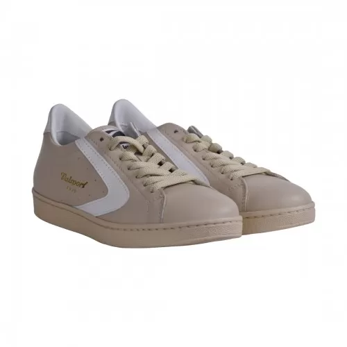 SNEAKERS TORNAMENT NAPPA VALSPORT VT2302W CREMA/B.CO
