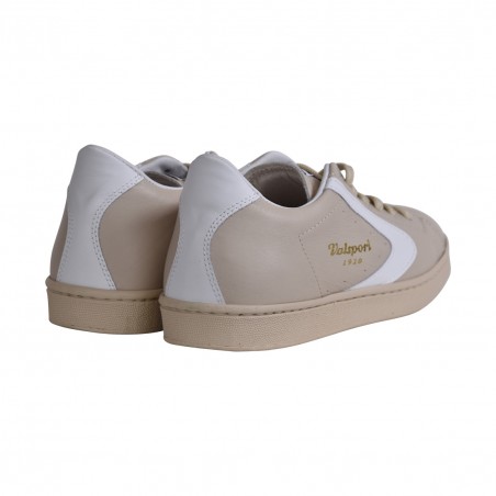 SNEAKERS TORNAMENT NAPPA VALSPORT VT2302W CREMA/B.CO