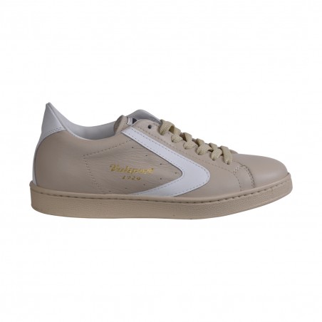 SNEAKERS TORNAMENT NAPPA VALSPORT VT2302W CREMA/B.CO