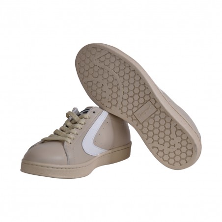 SNEAKERS TORNAMENT NAPPA VALSPORT VT2302W CREMA/B.CO
