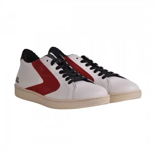 SNEAKERS XL LOGO SUEDE VALSPORT VT2308M BIA/SCARLETT