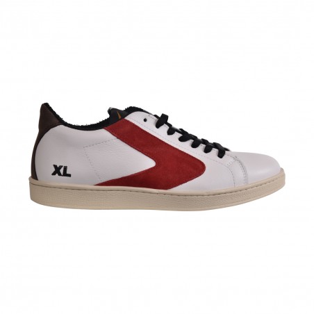 SNEAKERS XL LOGO SUEDE VALSPORT VT2308M BIA/SCARLETT