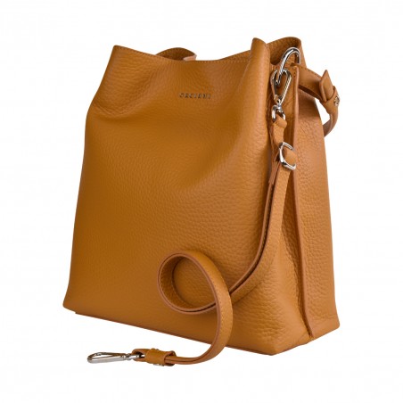 BORSA IN PELLE ORCIANI B02145 AMBRA