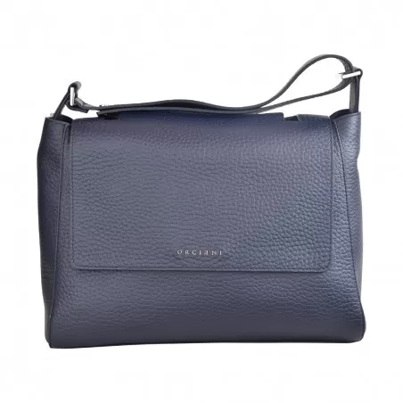 BORSA SVEVA MEDIA IN PELLE ORCIANI BT2006 NAVY