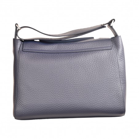 BORSA SVEVA MEDIA IN PELLE ORCIANI BT2006 NAVY