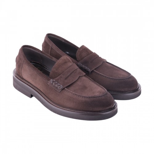 MOCASSINO IN CAMOSCIO BARRETT 222U053.11 T.MORO
