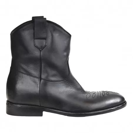 TRONCHETTO TEX RICAMO PELLE STRATEGIA A5676 NERO