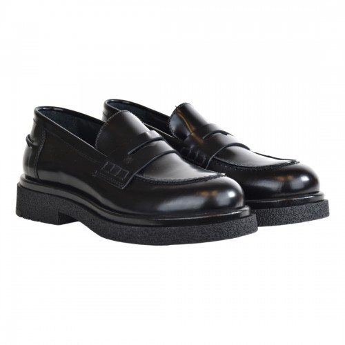 MOCASSINO LOAFER AL100 NERO