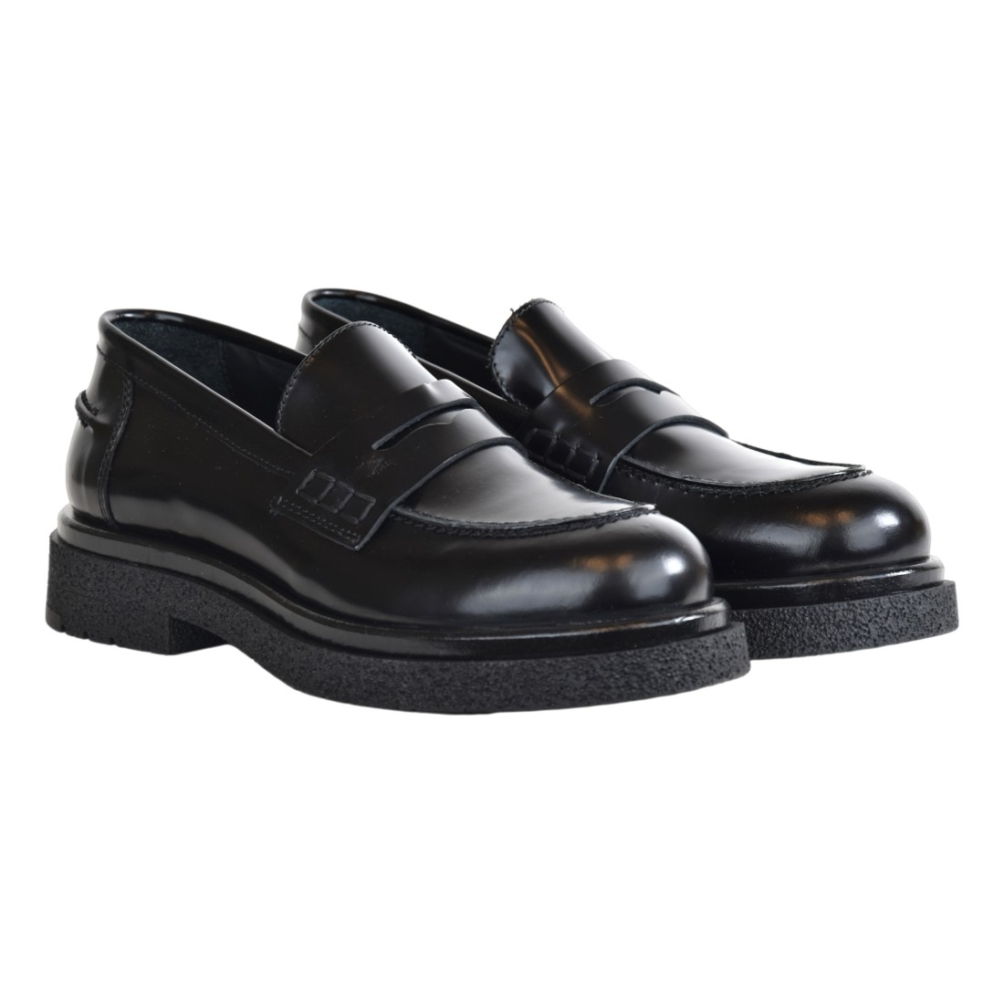 MOCASSINO LOAFER AL100 NERO