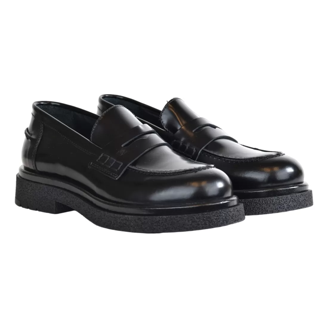 MOCASSINO LOAFER AL100 NERO