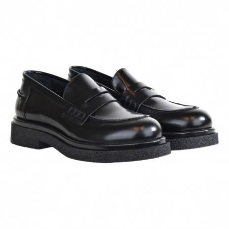 MOCASSINO LOAFER AL100 NERO
