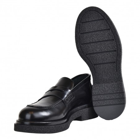 MOCASSINO LOAFER AL100 NERO