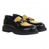 MOCASSINO CON MORSETTO LOAFER AL101 NERO/ORO