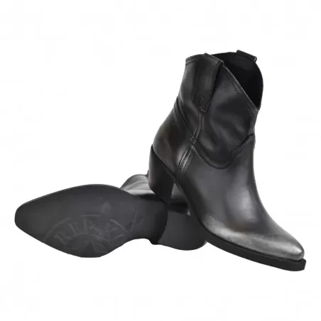 STIVALETTO TEXANO REP-KO CV717 NERO/ARGENTO