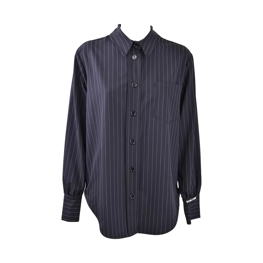 CAMICIA OVER GESSATO SO ALLURE D22021 NAVYBLUE