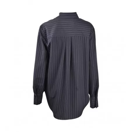 CAMICIA OVER GESSATO SO ALLURE D22021 NAVYBLUE