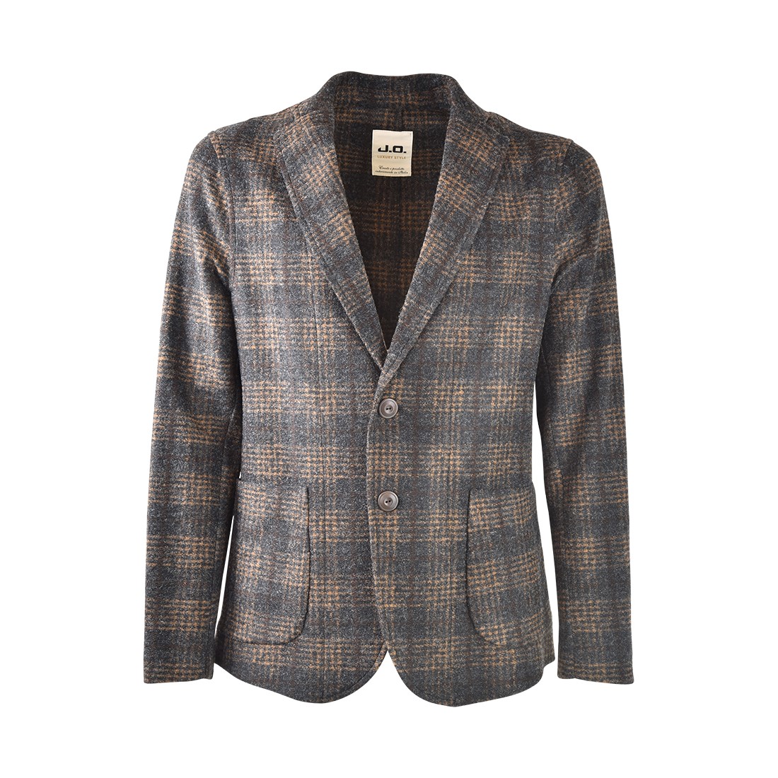 GIACCA UOMO FANTASIA CHECK J.O.LUXURY STYLE ERO 1158 2762 ANT HAM