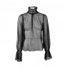 BLUSA COLLO ALTO PLUMETILLE SO ALLURE L22010 BLACK