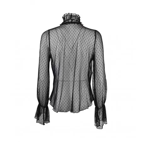 BLUSA COLLO ALTO PLUMETILLE SO ALLURE L22010 BLACK