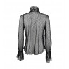 BLUSA COLLO ALTO PLUMETILLE SO ALLURE L22010 BLACK