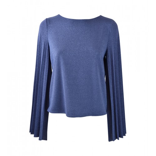 BLUSA MANICA PLISSE SPILLA...