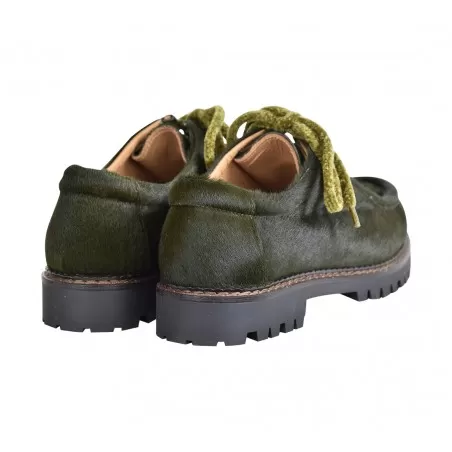 MOCASSINO ALLACCIATO PONY J.O.LUXURY STYLE L710 MILITARE