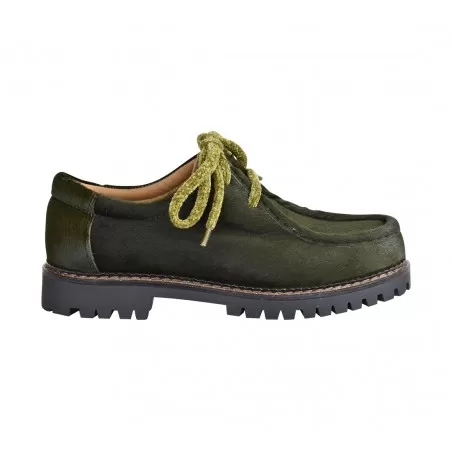 MOCASSINO ALLACCIATO PONY J.O.LUXURY STYLE L710 MILITARE