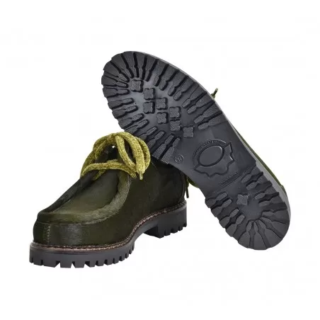 MOCASSINO ALLACCIATO PONY J.O.LUXURY STYLE L710 MILITARE
