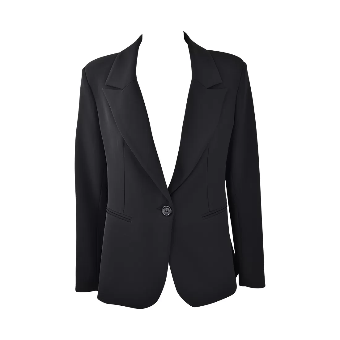 GIACCA MONOPETTO SLIM CREPE SO ALLURE O33001 BLACK