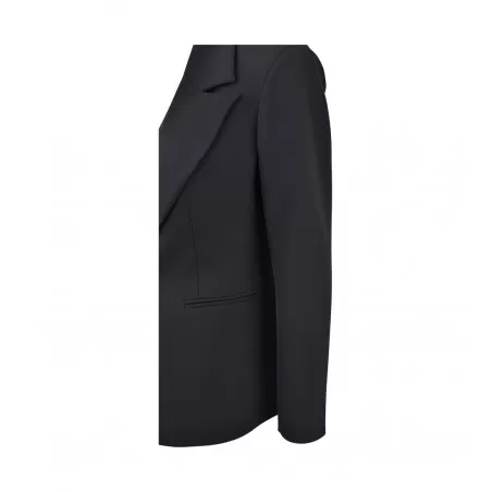 GIACCA MONOPETTO SLIM CREPE SO ALLURE O33001 BLACK