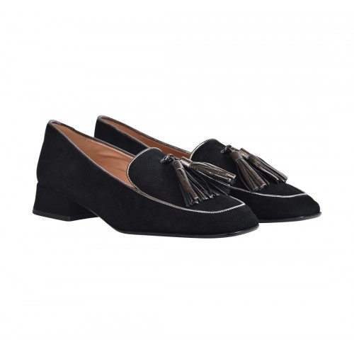 MOCASSINO CON NAPPINE LA PARIGINA K2606-422-M NERO