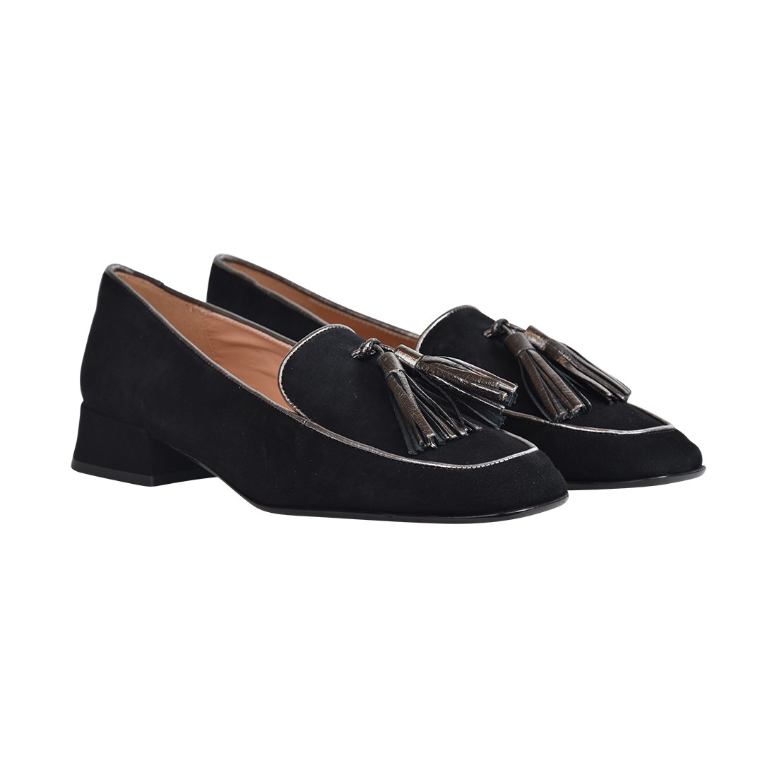 MOCASSINO CON NAPPINE LA PARIGINA K2606-422-M NERO