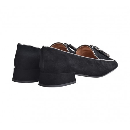 MOCASSINO CON NAPPINE LA PARIGINA K2606-422-M NERO