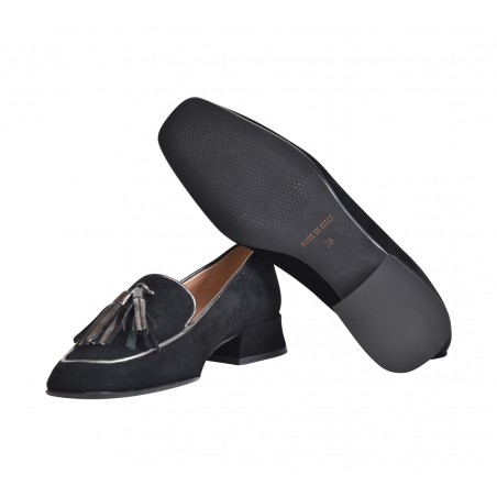 MOCASSINO CON NAPPINE LA PARIGINA K2606-422-M NERO