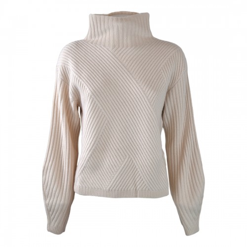 MAGLIA A COSTE CON COLLO...