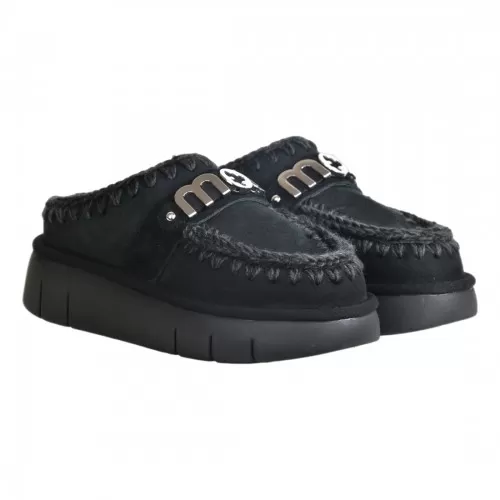 BOUNCE CLOG METAL LOGO MOU MU.FW531001A BKBK