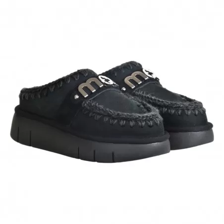BOUNCE CLOG METAL LOGO MOU MU.FW531001A BKBK