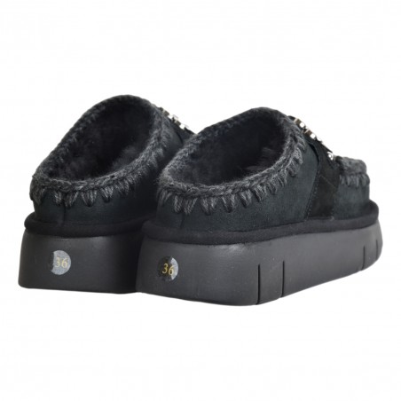 BOUNCE CLOG METAL LOGO MOU MU.FW531001A BKBK