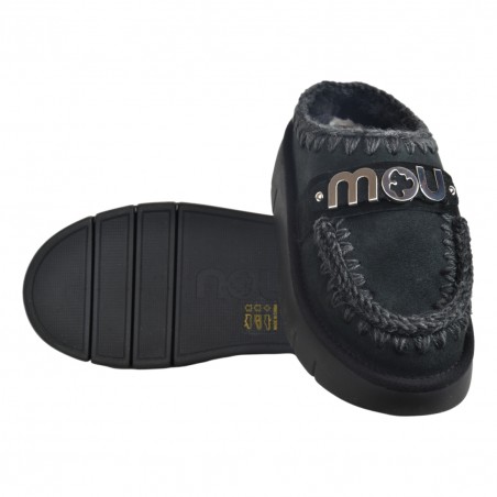 BOUNCE CLOG METAL LOGO MOU MU.FW531001A BKBK