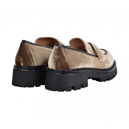 MOCASSINO VELLUTO LA PARIGINA Y9300V-306-G TAUPE
