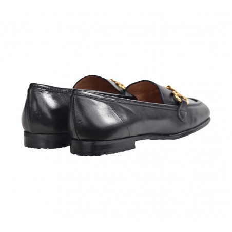 MOCASSINO CON MORSETTO LA PARIGINA Z8206-131-M NERO