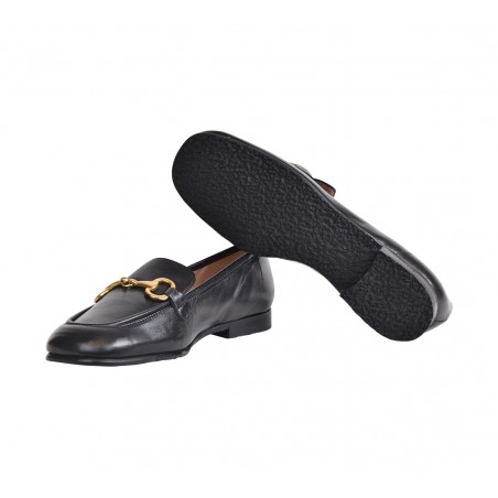 MOCASSINO CON MORSETTO LA PARIGINA Z8206-131-M NERO