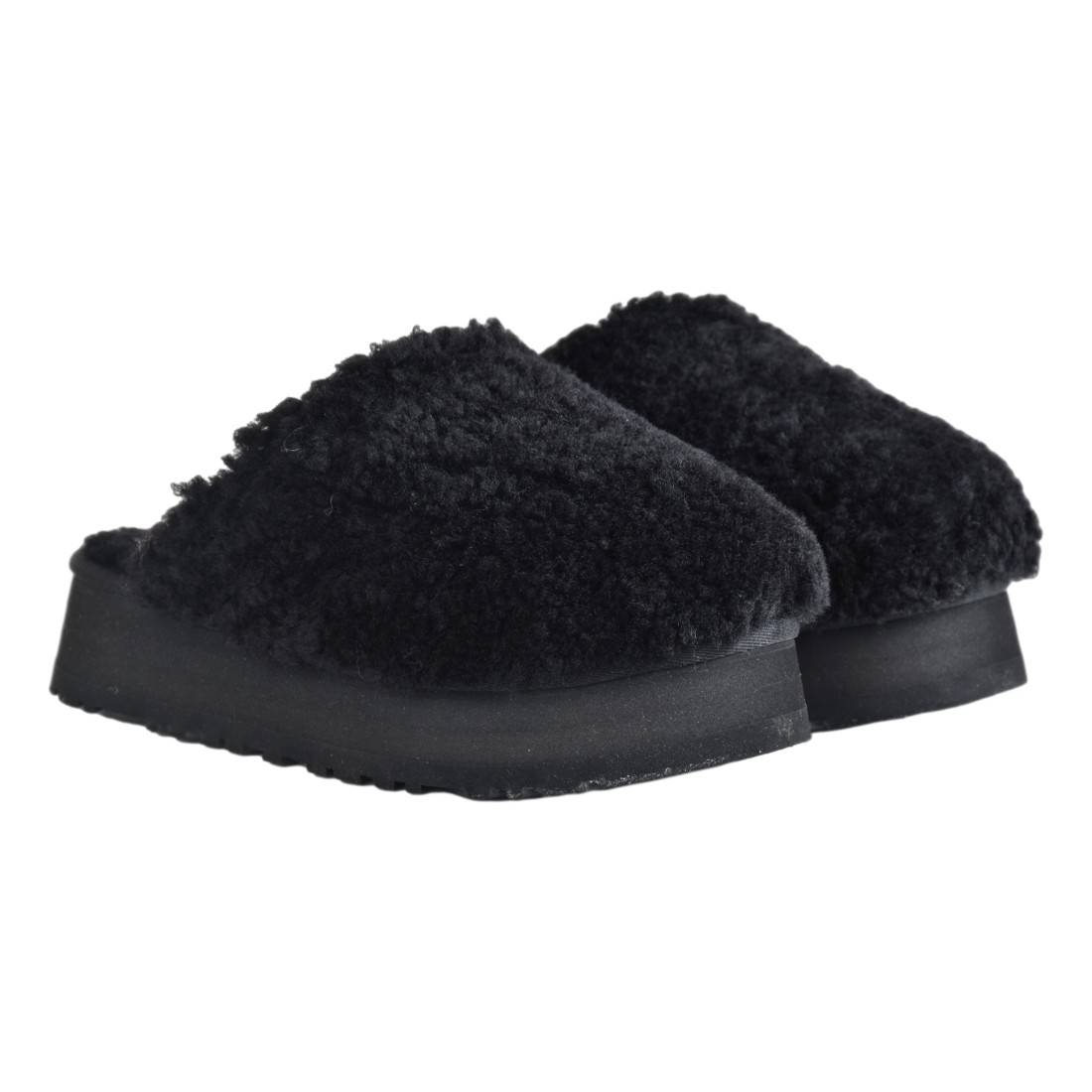 CIABATTA MAXI CURLY PLATFORM UGG 1133171 BLK