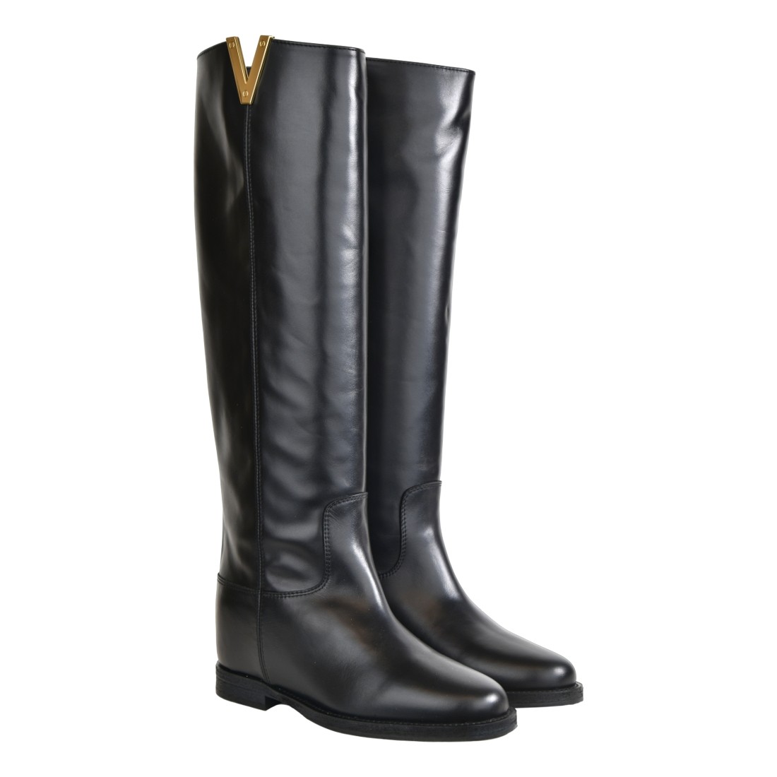 STIVALE ACCESSORIO A V SPACCO VIA ROMA 15 2568 NERO