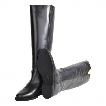 STIVALE ACCESSORIO A V SPACCO VIA ROMA 15 2568 NERO